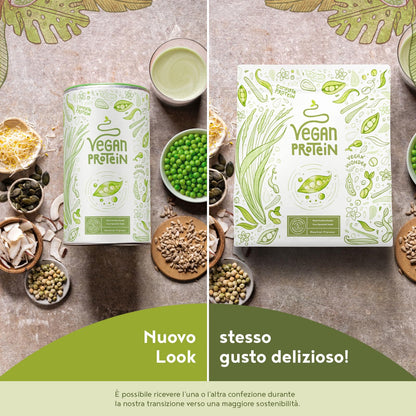 Proteine in Polvere Vegane | Gusto Cioccolato | 21g Proteine | Proteine Vegetali Isolate in Polvere di Pisello, Riso, Girasole e Soia | Massa Muscolare | 1.2kg Vegan Protein Powder | Alpha Foods