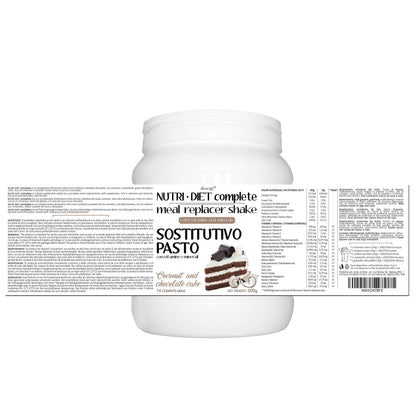 PASTO SOSTITUTIVO NUTRI DIET complete al gusto di LATTE e BISCOTTI Line@diet | 500g, 14 PASTI completi | ricco di vitamine e minerali