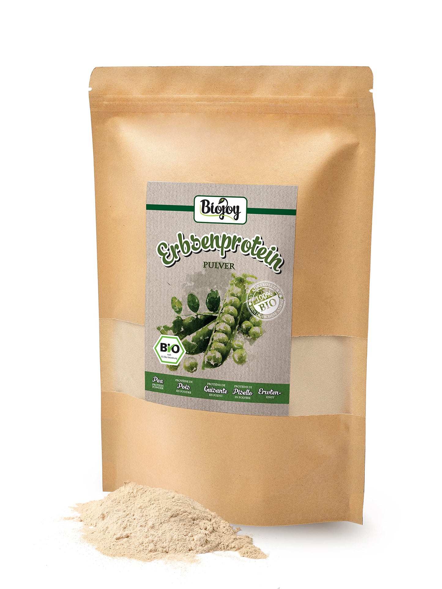 Biojoy Proteina di Piselli Biologiche (1 kg), senza additivi