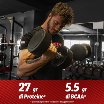 WHY SPORT PERFECT 100% WHEY - Proteine Whey - Proteine Isolate - Proteine in Polvere con Aminoacidi Essenziali per la Massa Muscolare - Gusto Cioccolato al Latte - 900 gr