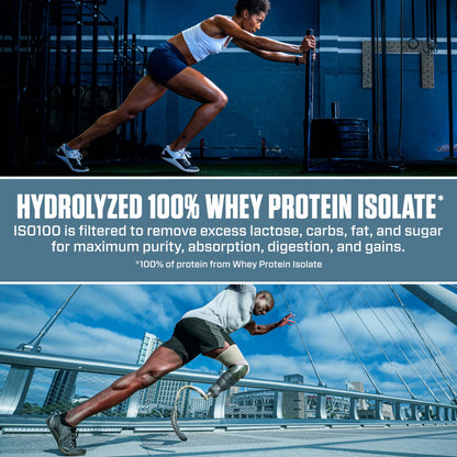 Dymatize ISO 100 Hydrolyzed Gourmet Chocolate 932g - Proteine del siero di latte idrolizzate e isolate in polvere