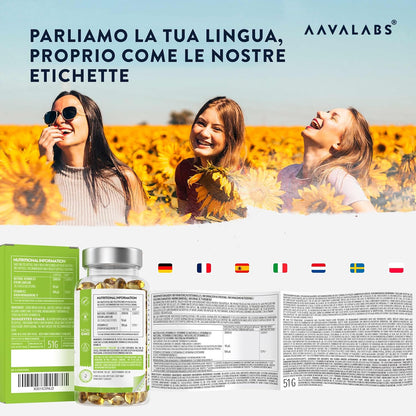 Vitamina D3 K2 Alto Assorbimento Olio Extraverg.d'Oliva - Vitamina D3 2000 UI + Vitamina K2 MK7 100 μg - Vitamina D 2000 UI e Vitamina K - 180 Capsule